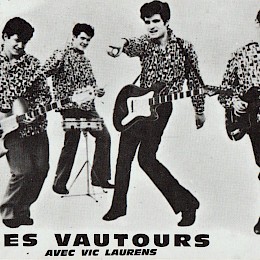 1960s French Les Vautours Disques Festival card - Wandre Rock Oval - 15x10cm - 9euro!